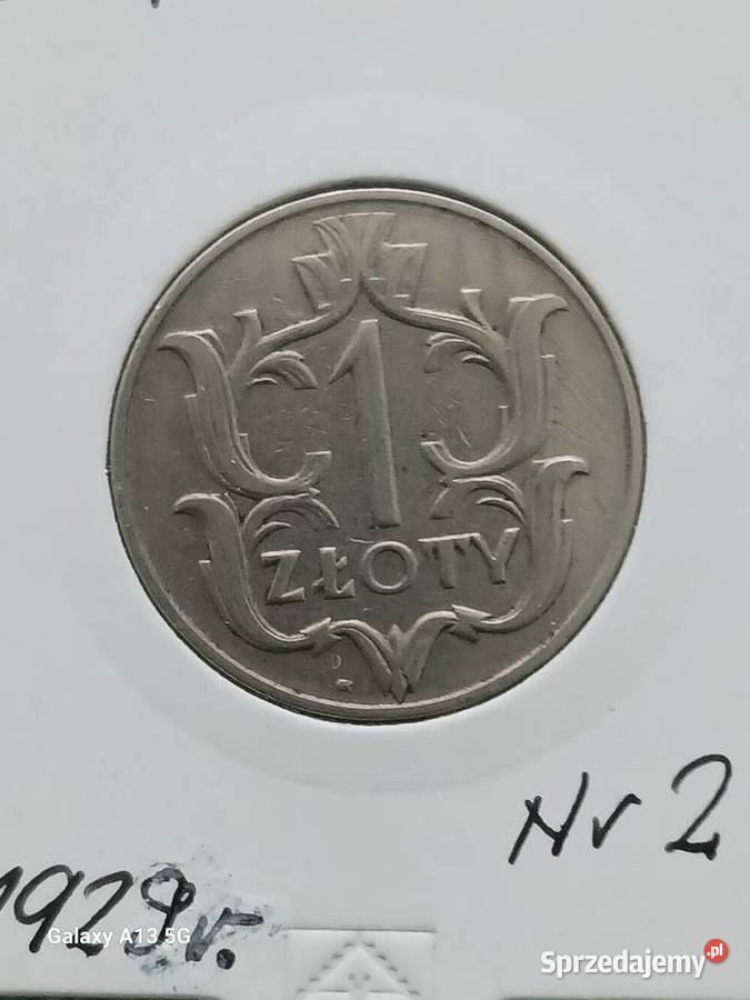 1 Złoty 1929 r 2 Konin sprzedam