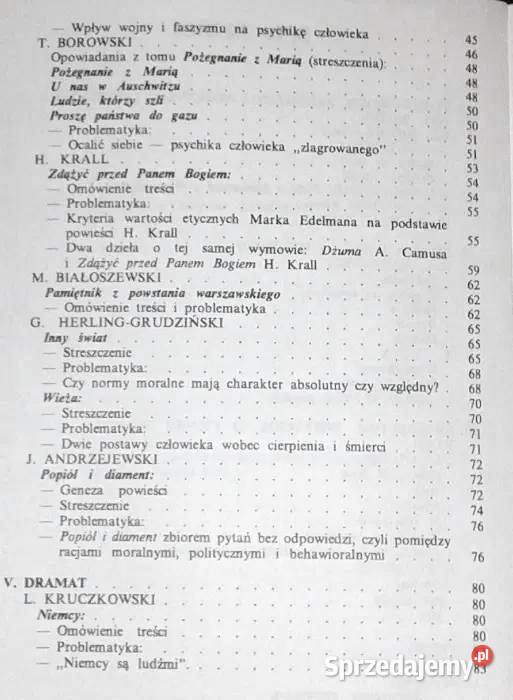 Literatura współczesna do 1956 M Olszaniecka
