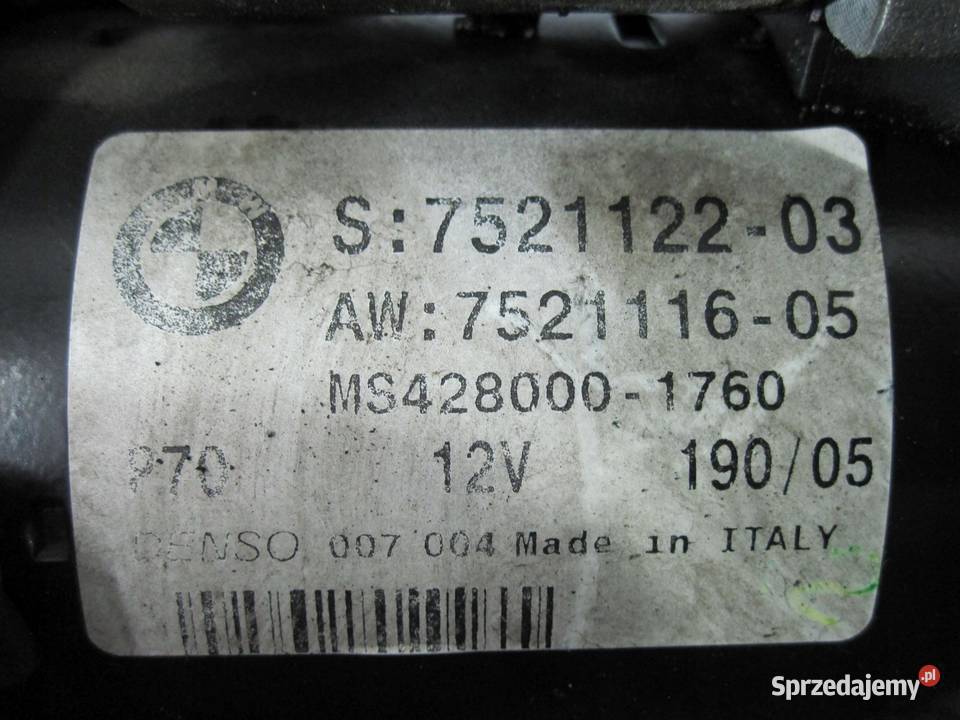 BMW 3 25 B 05r N52B25AF N52B25 rozrusznik osobowe świętokrzyskie