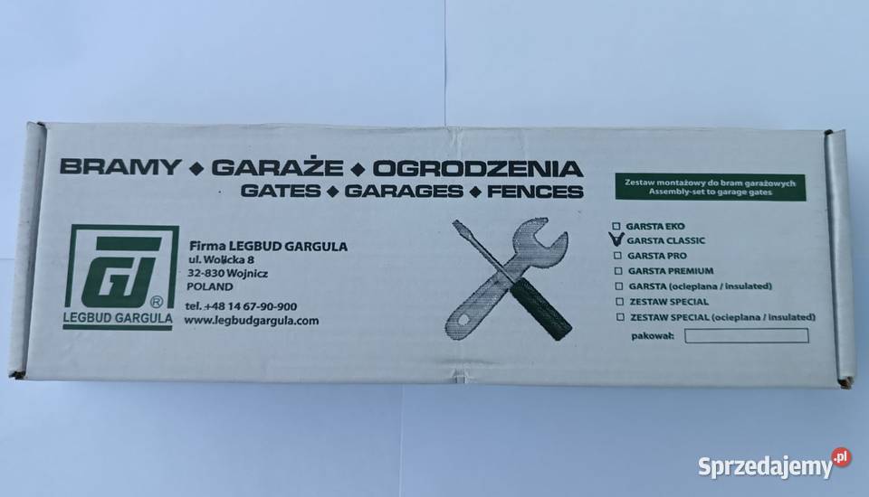 Brama garażowa uchylna LEGBUD GARGULA antracyt sprzedam