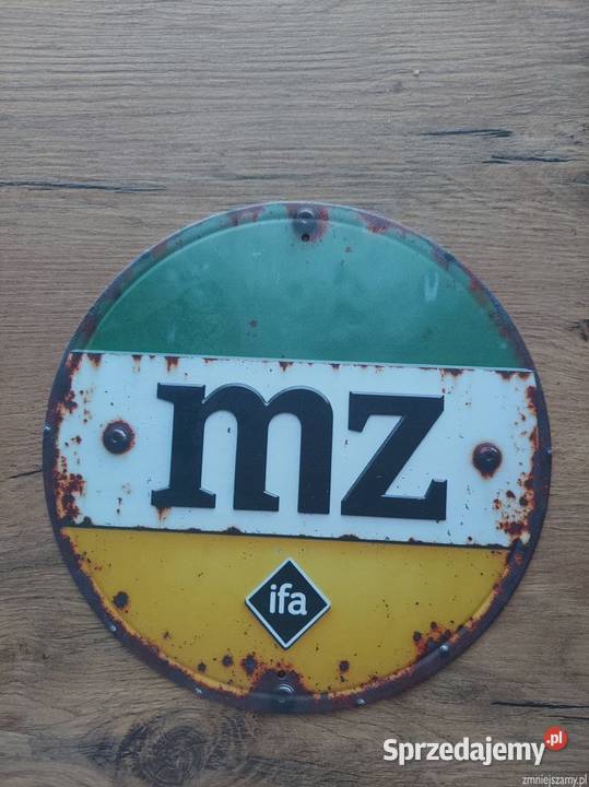 Szyld metalowy mz wsk simson awo ts es etz Stoczek Łukowski sprzedam