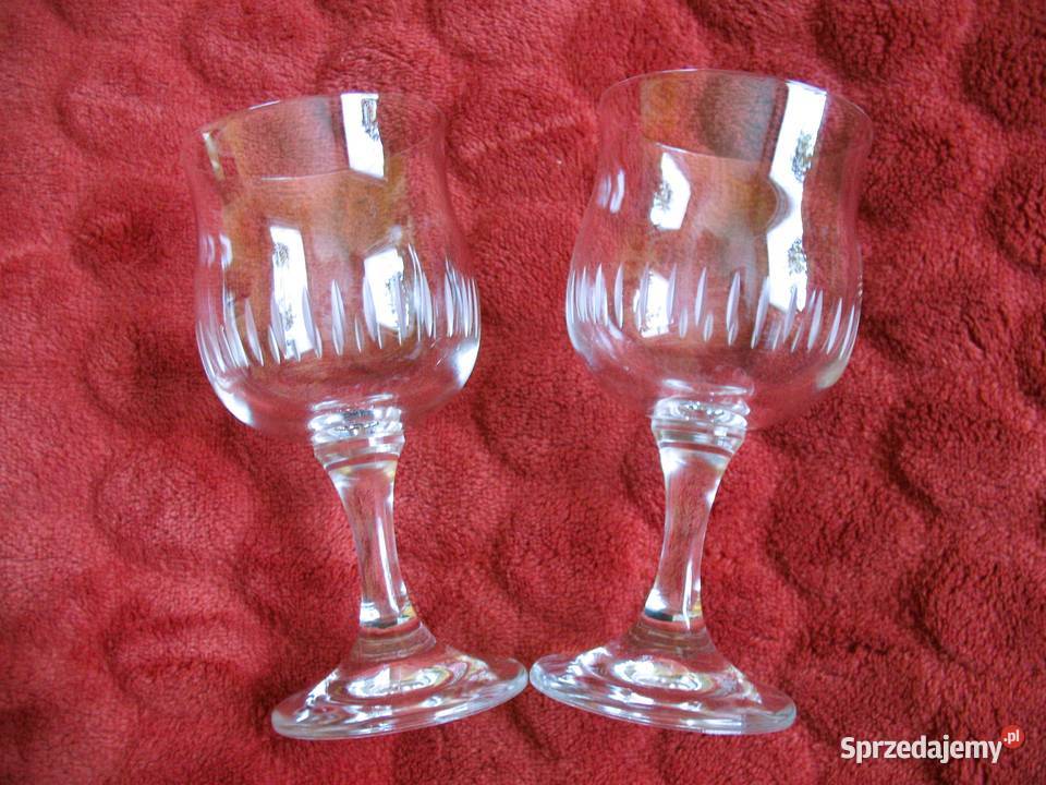 Kieliszki do wina whisky 2 sztuki z ozdobnym Siedlce
