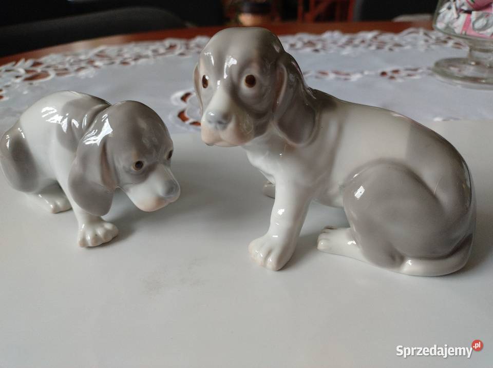Figurki dwa pieski Figurki Żory
