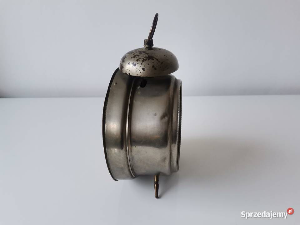 Stary przedwojenny Polski zegar budzik GF śląskie Katowice