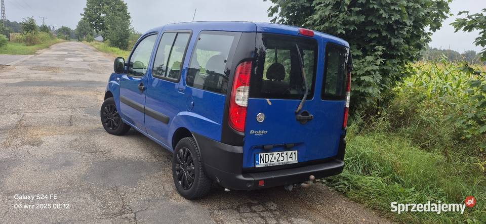 Fiat Doblo 2009r Lift 5 osób 14 z LPG HAK zdrowa mazowieckie Nasielsk