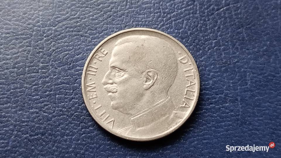 Stare monety 50 centesimi 1920 Włochy Lesko