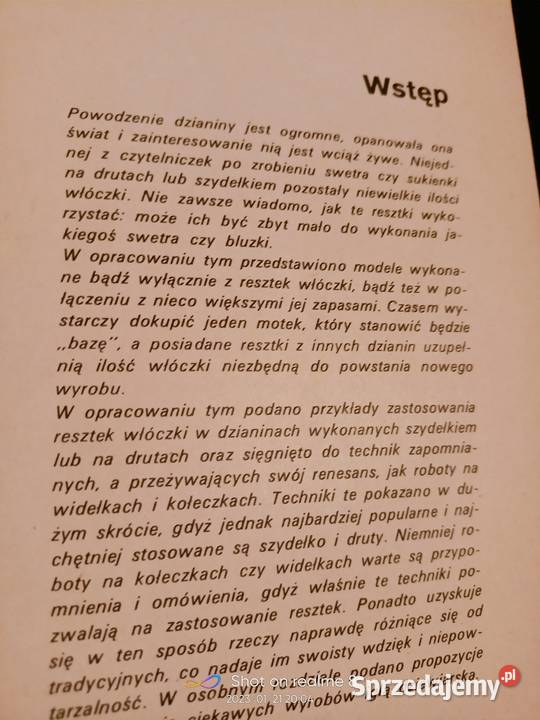 Z resztek włóczki książki Warszawa księgarnia mazowieckie sprzedam