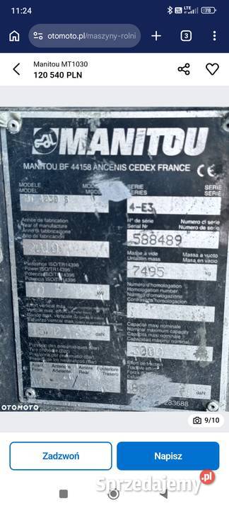 Sprzedam Manitou Mt932 bądź Mt1030 opolskie Prudnik
