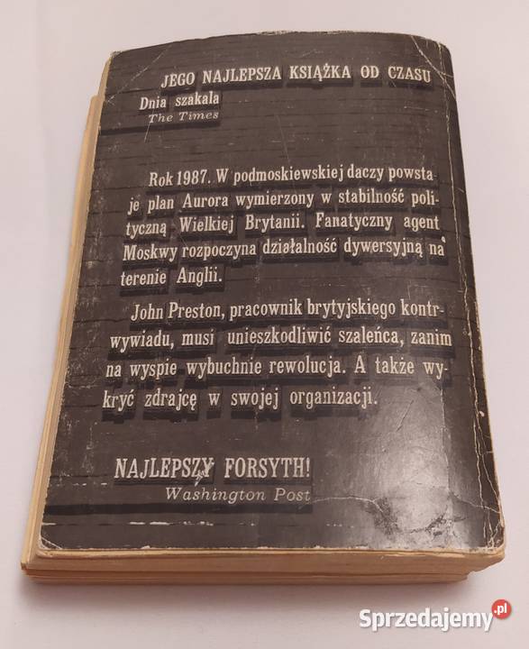 CZWARTY PROTOKÓŁ Frederick Forsyth miękka Kultura i Rozrywka Hajnówka sprzedam