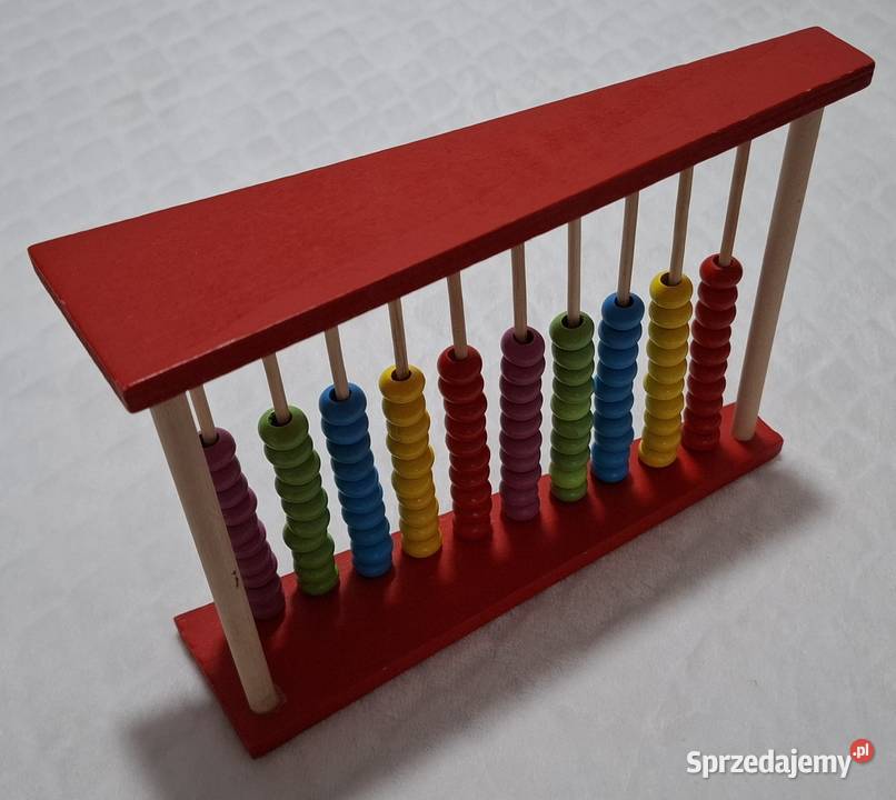 Liczydło drewniane do nauki liczenia 5x15x20 Czeladź