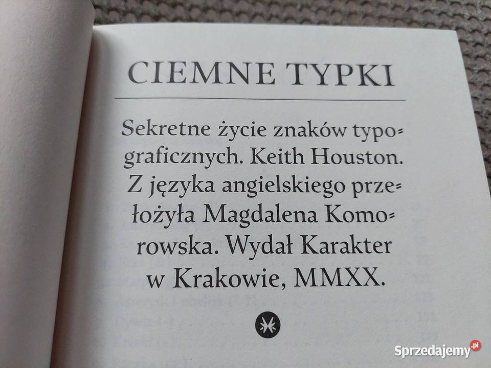 Ciemne typki Sekretne życie znaków Kraków