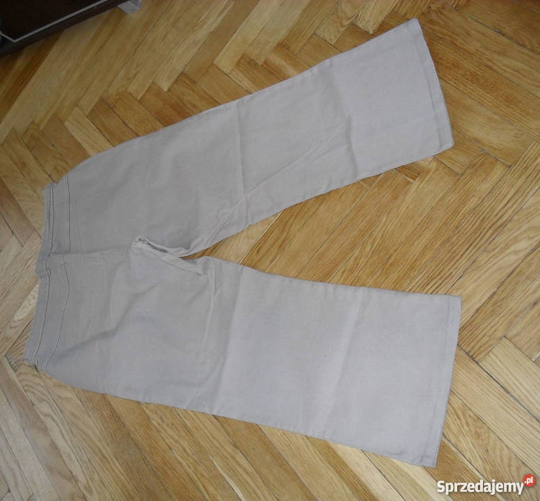 MAXIMOONBEŻOWE JEANSOWE SPODNIE R50 Spodnie Łódź