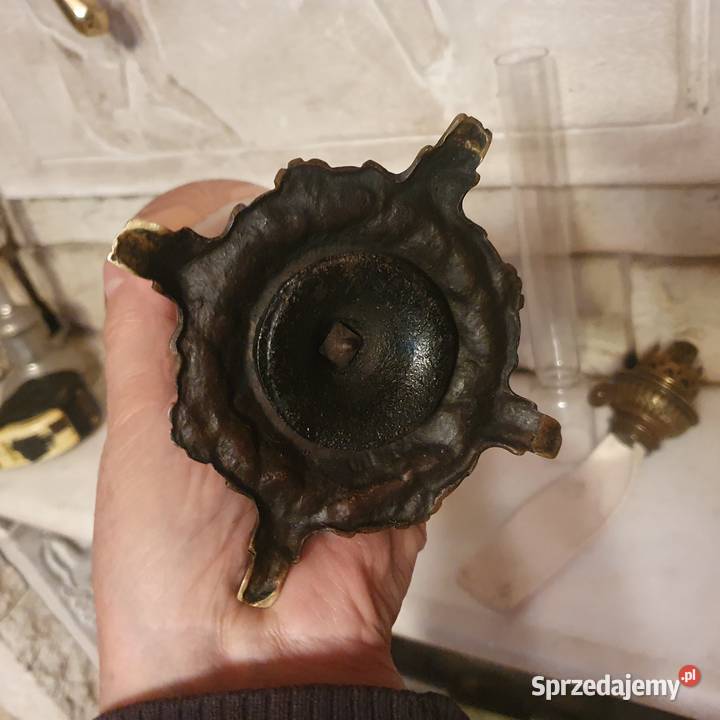Mała sprawna lampa naftowamuzealny oryginał z Wrocław