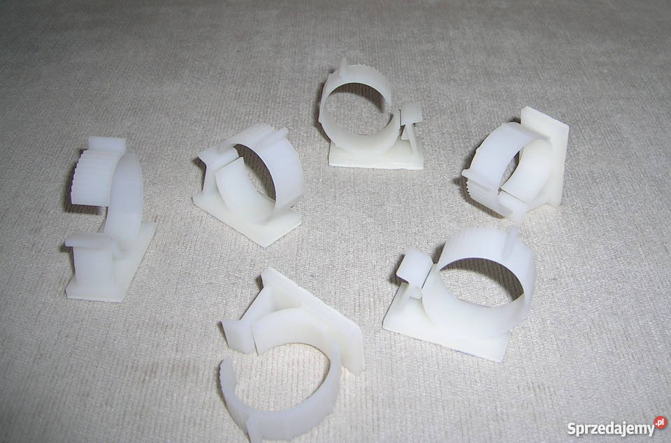 uchwyt kabli samoprzylepny biały 11133mm 10