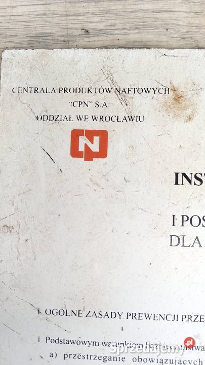 Instrukcja Przeciwpożarowa CPN z PRL Wałbrzych