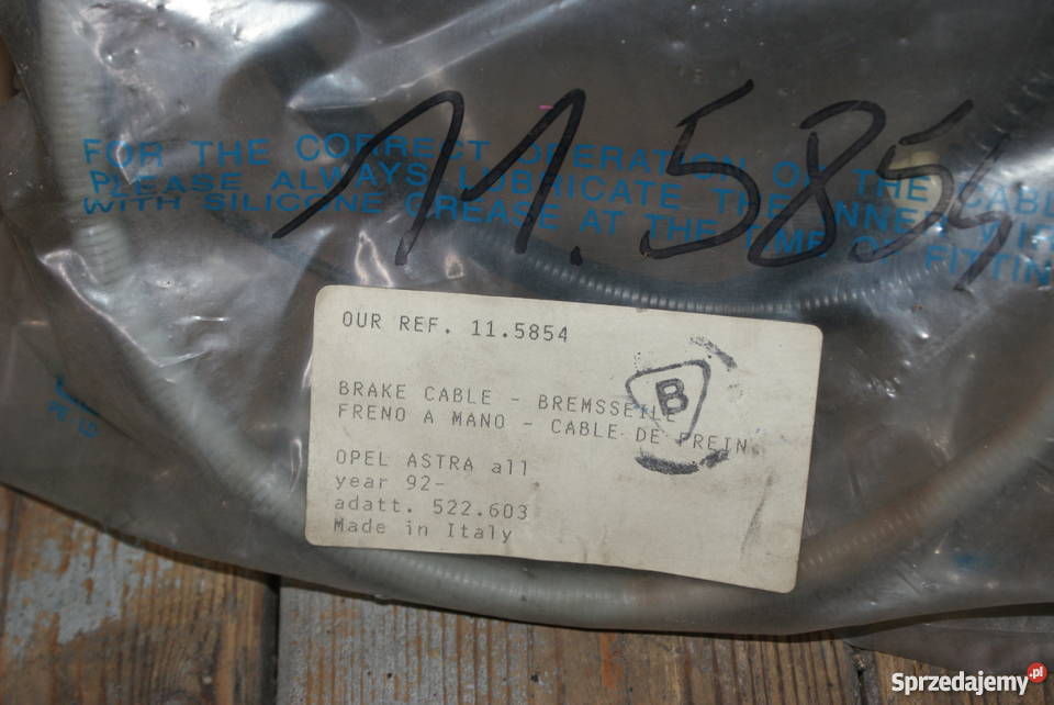 LINKA HAMULCA RĘCZNEGO OPEL OPEL Astra L16891092