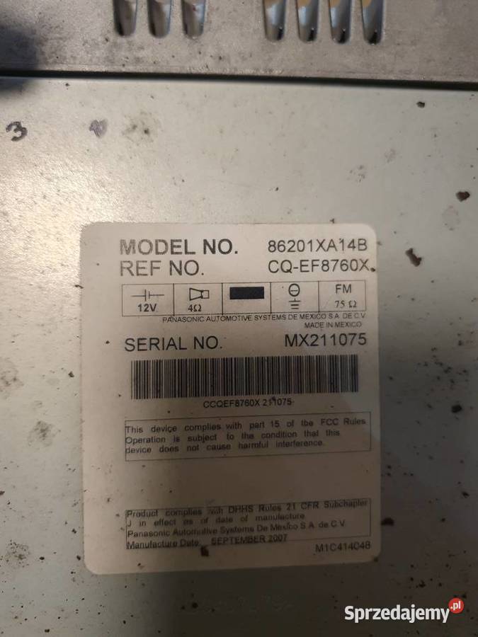 Pozostałości subaru trbeca w10usa200836h6 189kw Puławy