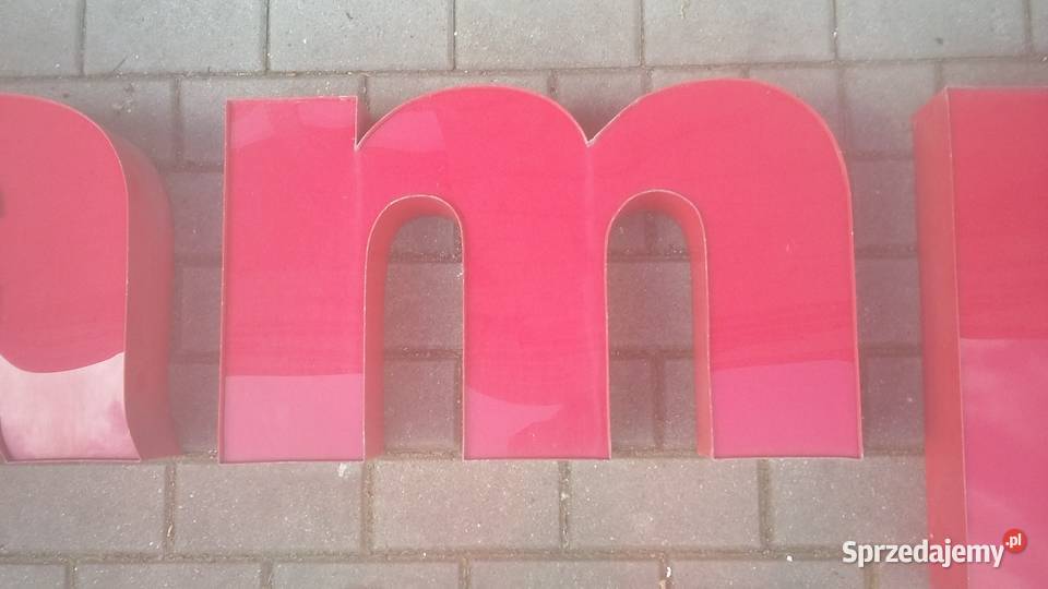 Litery przestrzenne szyld podświetlany