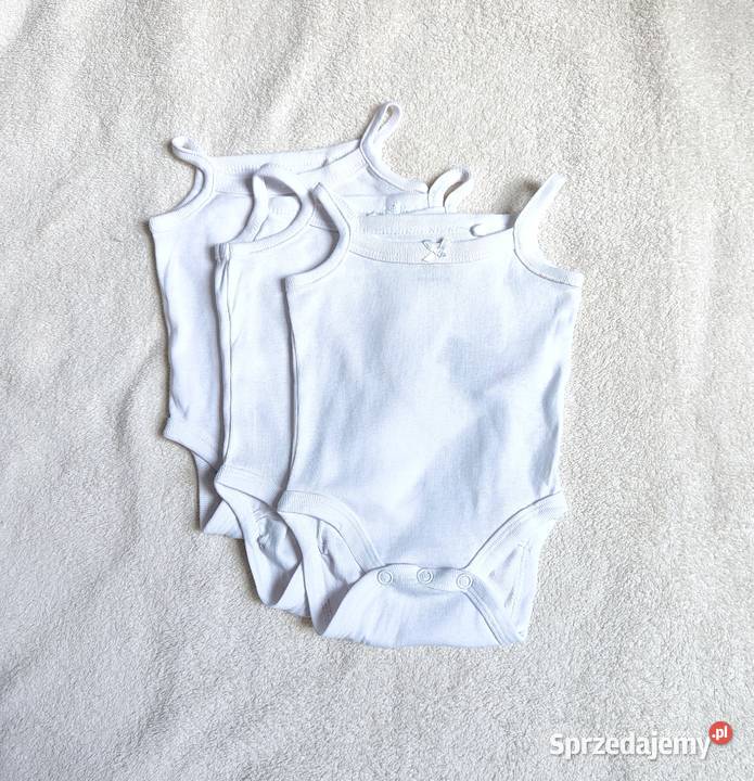 Białe body Sinsay 56 bawełna noworodek newborn Szczecin