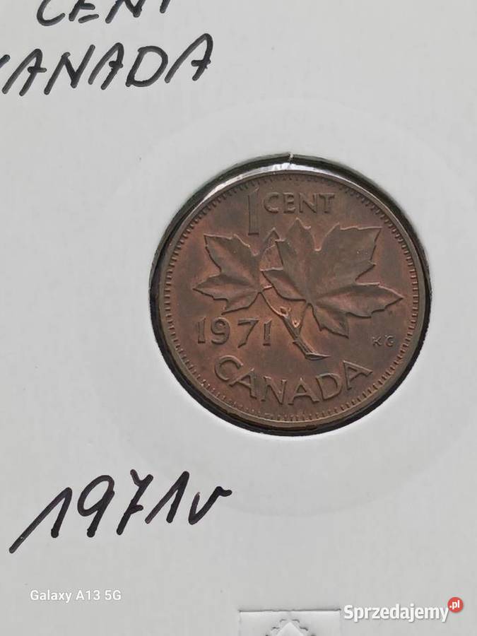 1 Cent Kanada 1971 r wielkopolskie
