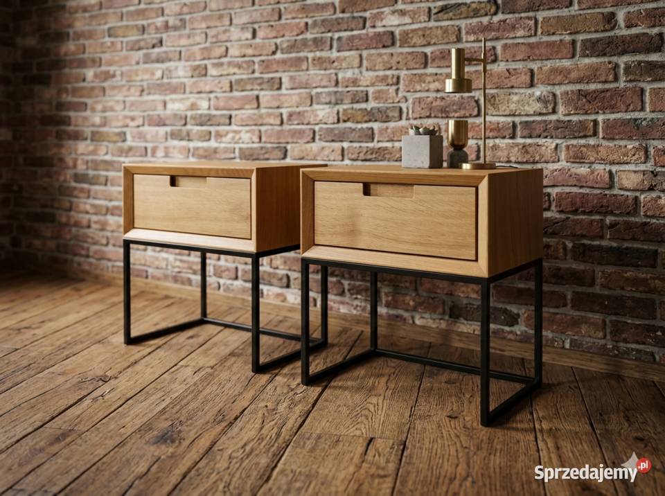 Dębowe szafki nocne LOFT Koszalin