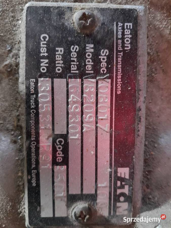 skrzynia biegów Eaton 8209 Radłów