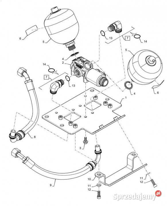 Holland T6090 T6070 Wąź 84286074 Jastrzębniki