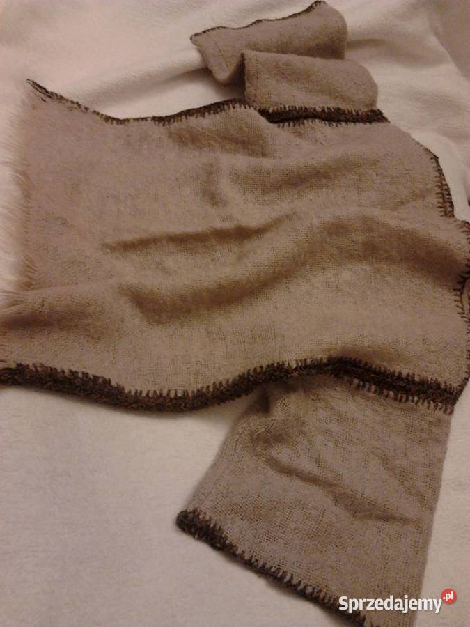 Wełniany sweter w styli boho retro vintage kolor Bez wzoru Kraków