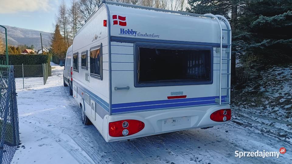 przyczepa kempingowa HOBBY campingowa kemping Rok produkcji 2002 Międzybrodzie Bialskie