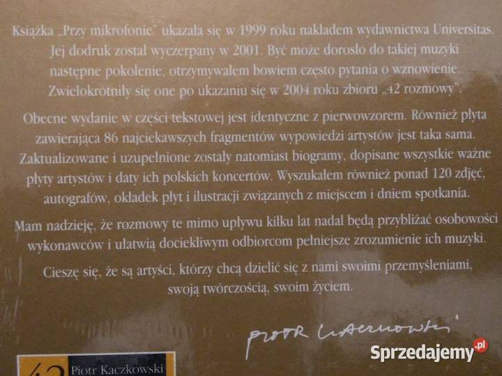 mikrofonie Piotr Kaczkowski 2007 książka nowa w mazowieckie Warszawa