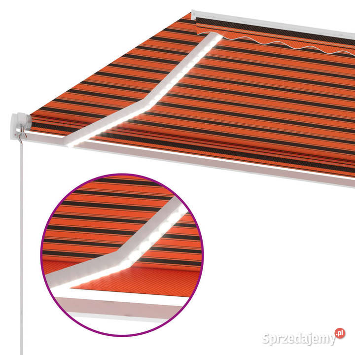 Ręcznie zwijana markiza z LED 600x300 mazowieckie Warszawa