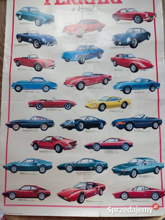 Plakat Ferrari a legend 68x98 Głuchołazy