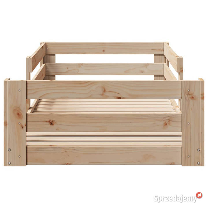 Łóżko bez materaca lite drewno sosnowe 70x140