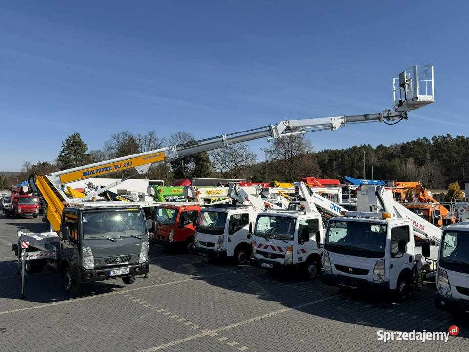 Nissan Cabstar Zwyżka Podnośnik Koszowy Multitel zarejestrowany w Polsce Nissan Widełki