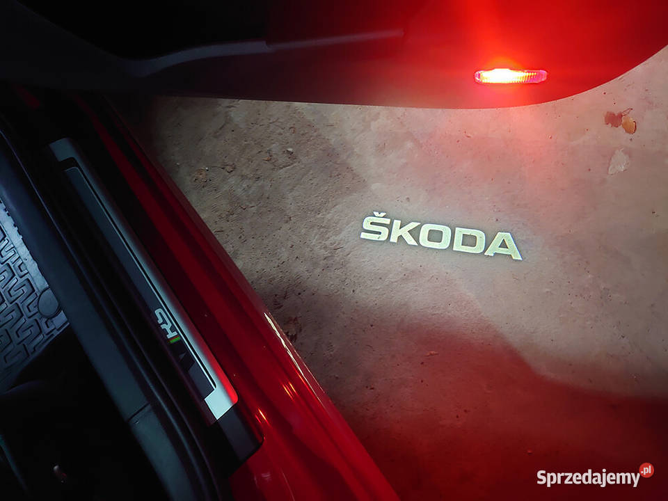 Projektor logo lampka Skoda oryg 57A052133 lewa Częstochowa sprzedam