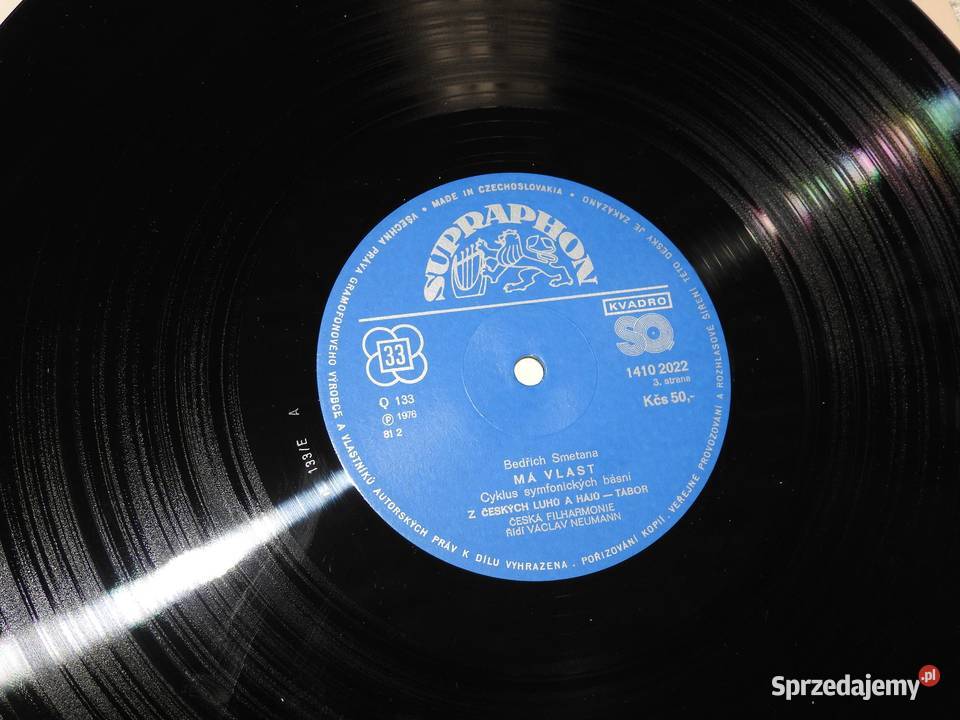 Bedrich Smetana Ma Vlast 1976r Supraphon 2 x Przemyśl