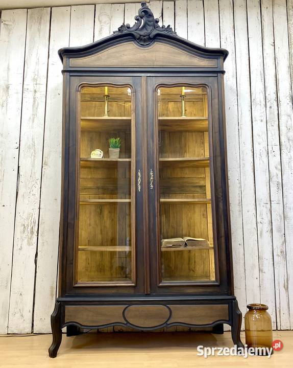 BIBLIOTEKA witryna Loft Ludwik XV Francja drewno sprzedam
