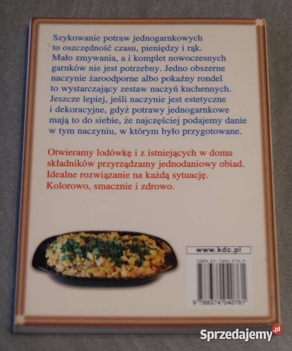 Barbara Orlińska Potrawy jednogarnkowe Poradniki, albumy i reportaże Siedlce sprzedam