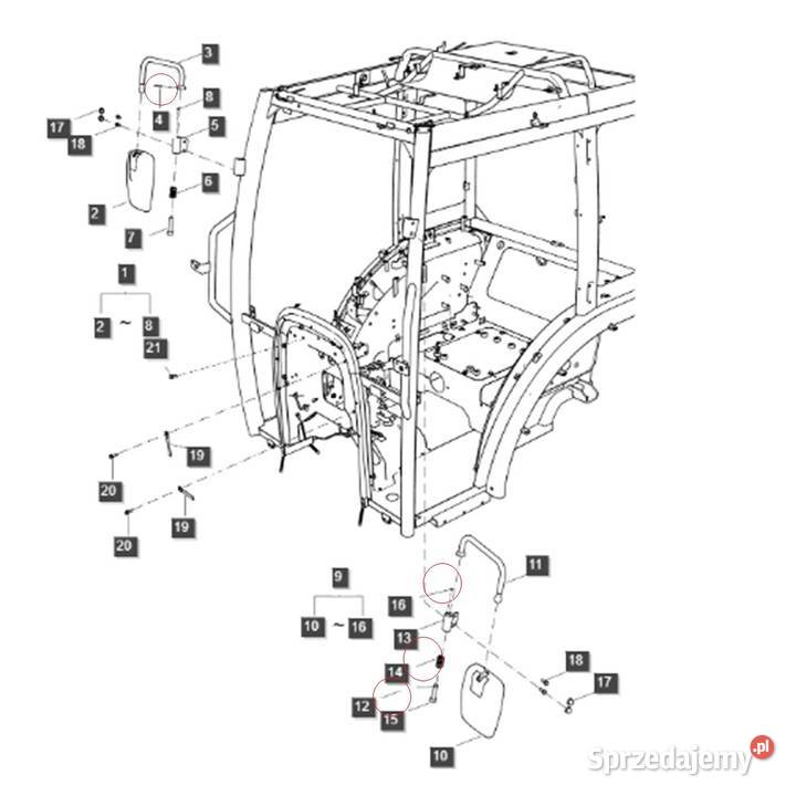 Kołek rozporowy sprężysty lusterka TRG869 LS Tajęcina