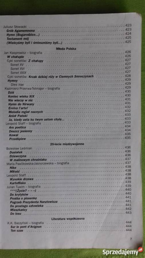 Opracowania lektur i wierszy Małkinia Górna