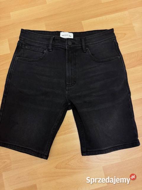 Spodenki męskie 32 jeansowe czarne krótkie Częstochowa