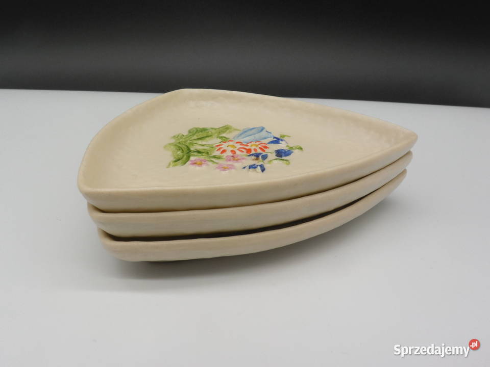 Porcelanowe talerzyki Schaubach Kunst z wypukłym Raszków
