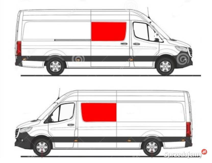 Szyba boczna Sprinter III 2018r nowa ciemna Boczne (drzwi) Gniezno
