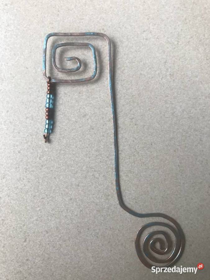 Zakładka do książki z miedzi ręcznie kuta Hand