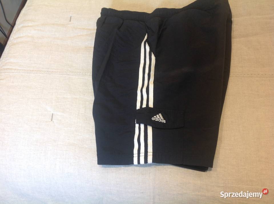 Czarne Spodenki Szorty Męskie Adidas r S Nowa Sól
