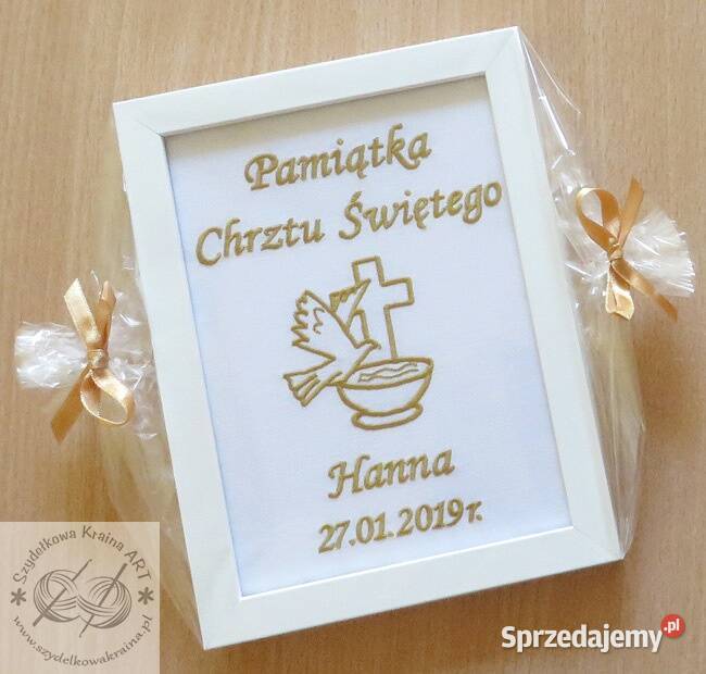 Prezent na CHRZEST dziecka z Ukrainy ręcznik z kujawsko-pomorskie Toruń