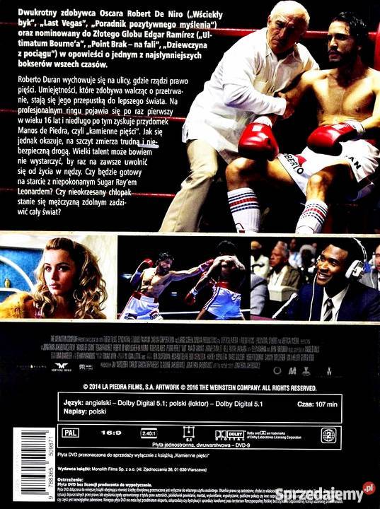 KAMIENNE PIĘŚCI ROBERT DE NIRO DVDKS Kalisz