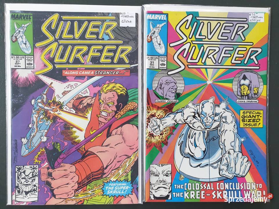 Silver Surfer kolekcja 11 komiksów Marvel USA Kultura i Rozrywka pomorskie Gdynia