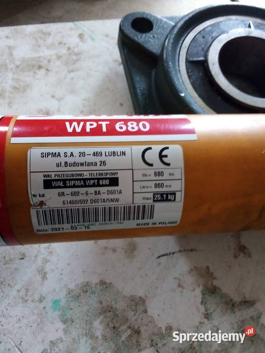 Wałek wom Sipma WPT 680 nowy lubelskie Wojciechów-Kolonia