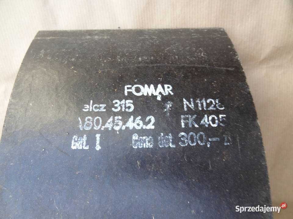 Jelcz 315 okładzina hamulca przód oryginał Fomar Rzeszów
